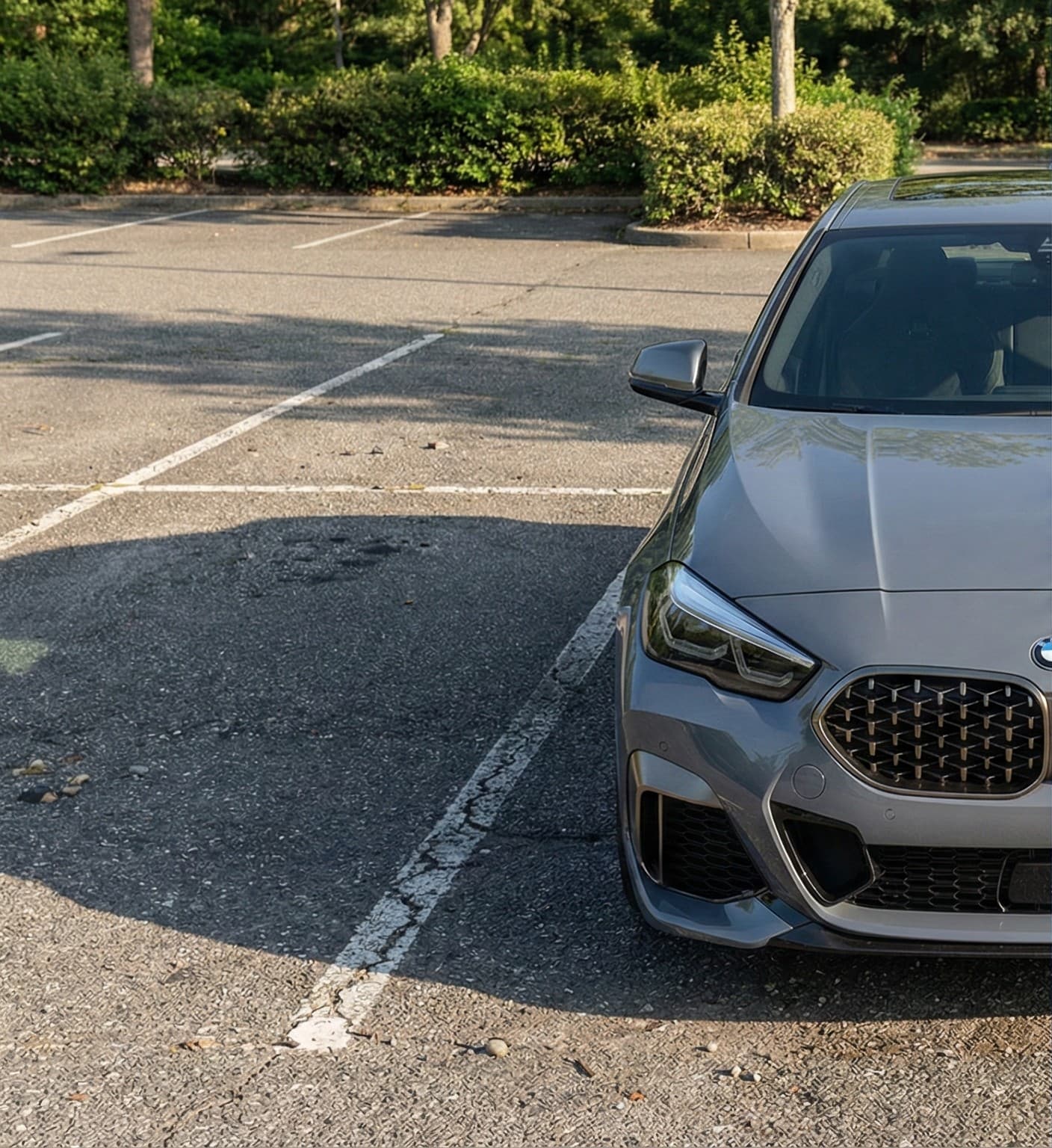 real-world vehicle in a parking lot